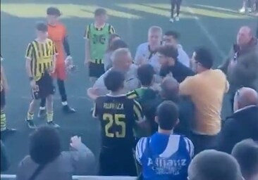 Bochornosa pelea con aficionados y jugadores en un partido de juveniles disputado en Huelva