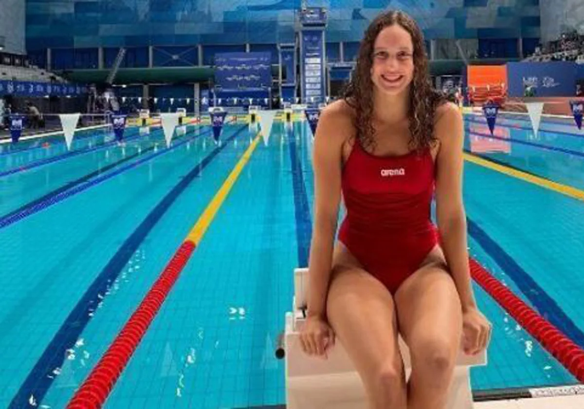 Alba Vázquez se ha colgado dos medallas en el Acrópolis Swim Open