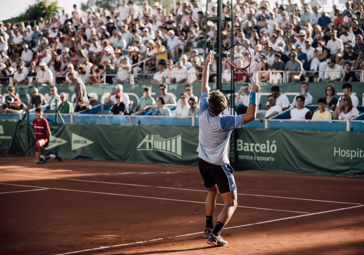 Daniel Mérida, en un momento de la Copa del Rey de Tenis