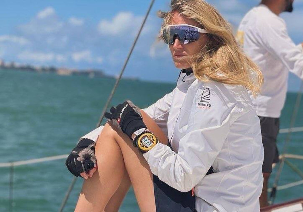 La deportista onubense Teresa Contreras, del Club Deportivo Náutico de Punta Umbría