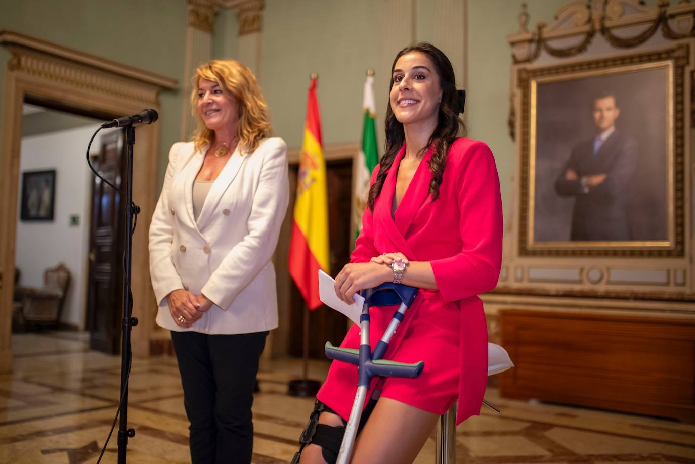 El homenaje a Carolina Marín en el Ayuntamiento de Huelva, en imágenes