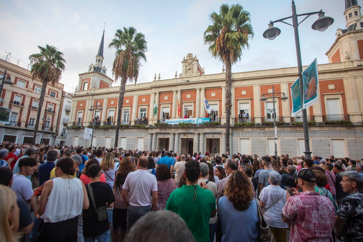 El homenaje a Carolina Marín en el Ayuntamiento de Huelva, en imágenes