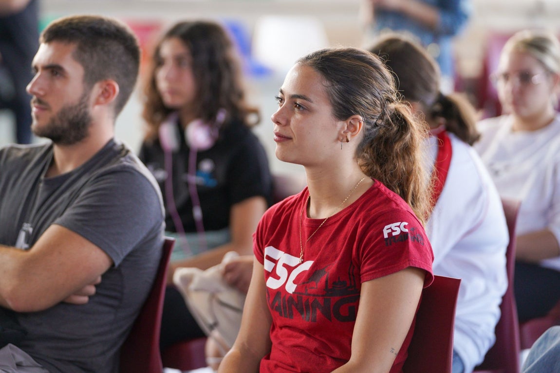 Las imágenes de la inauguración del Pabellón de Deportes &#039;Lydia Valentín&#039; en la UHU