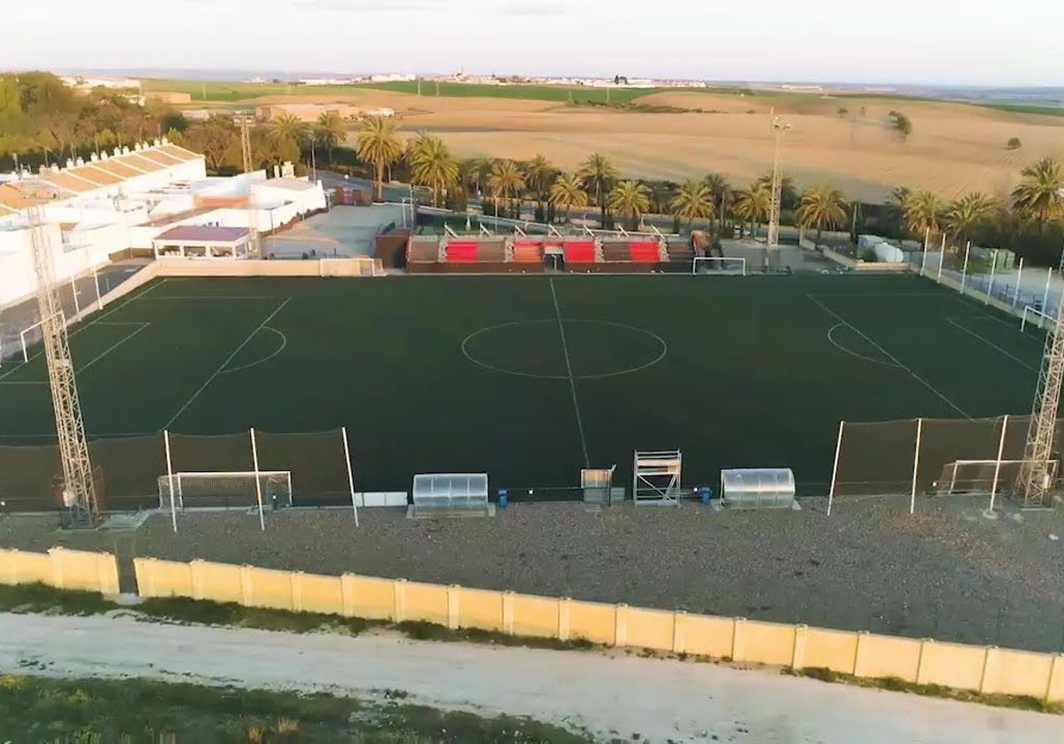 Campo municipal de Manzanilla, donde se disputó el partido donde hubo una agresión al árbitro