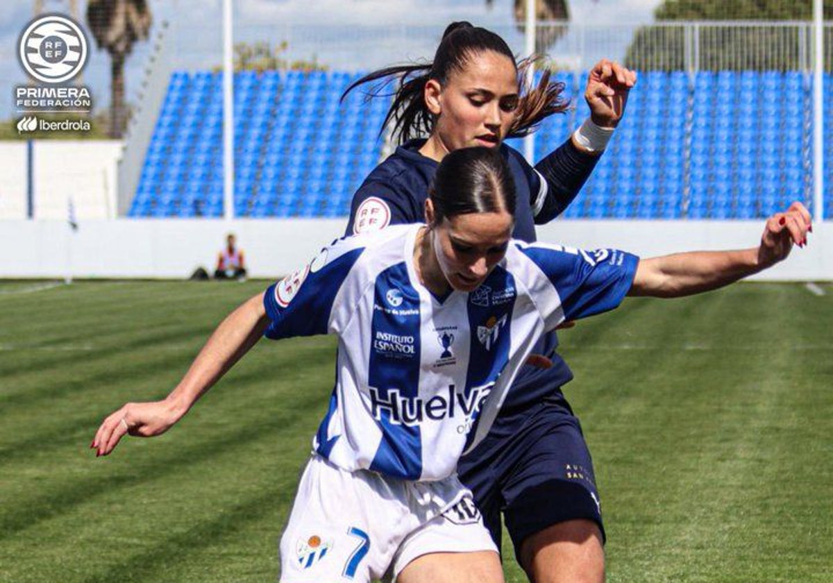 Un lance de la derrota cosechada por el Sporting Huelva contra el Alavés esta mañana