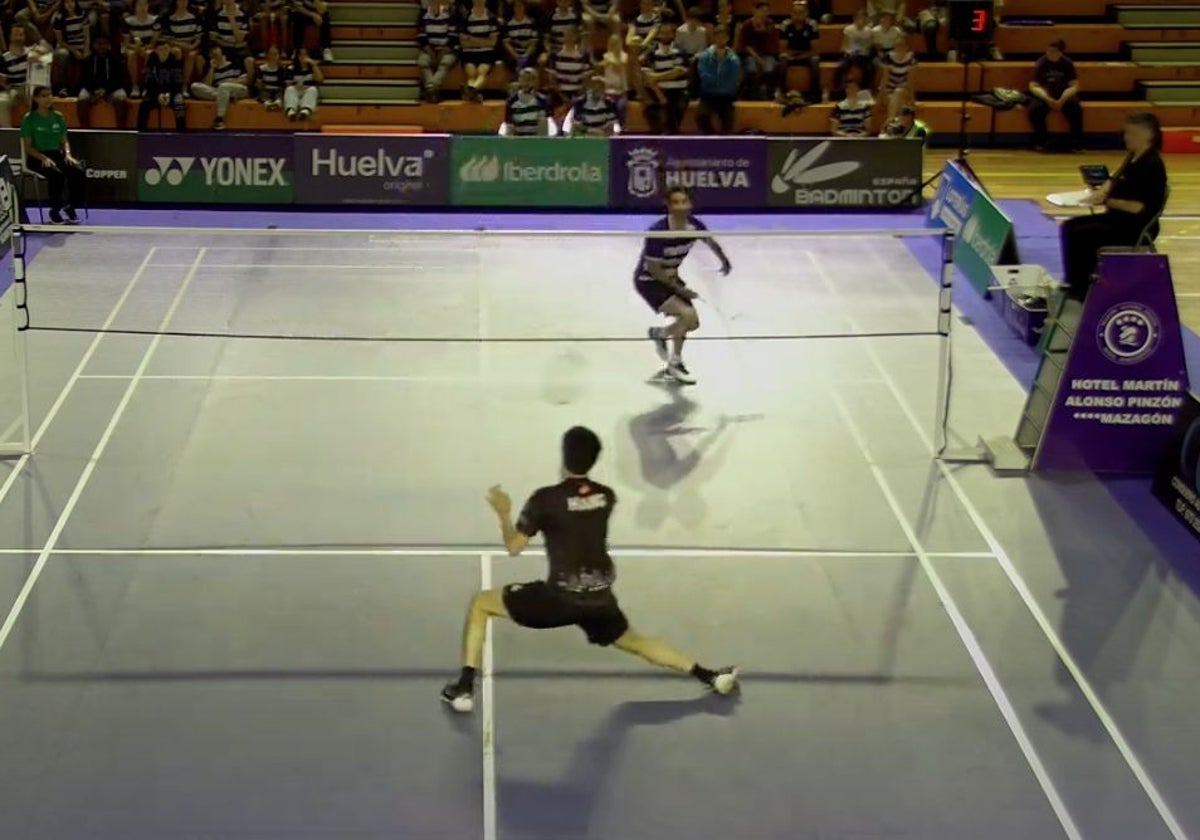 Un momento del duelo entre Pablo Abián y Harry Huang