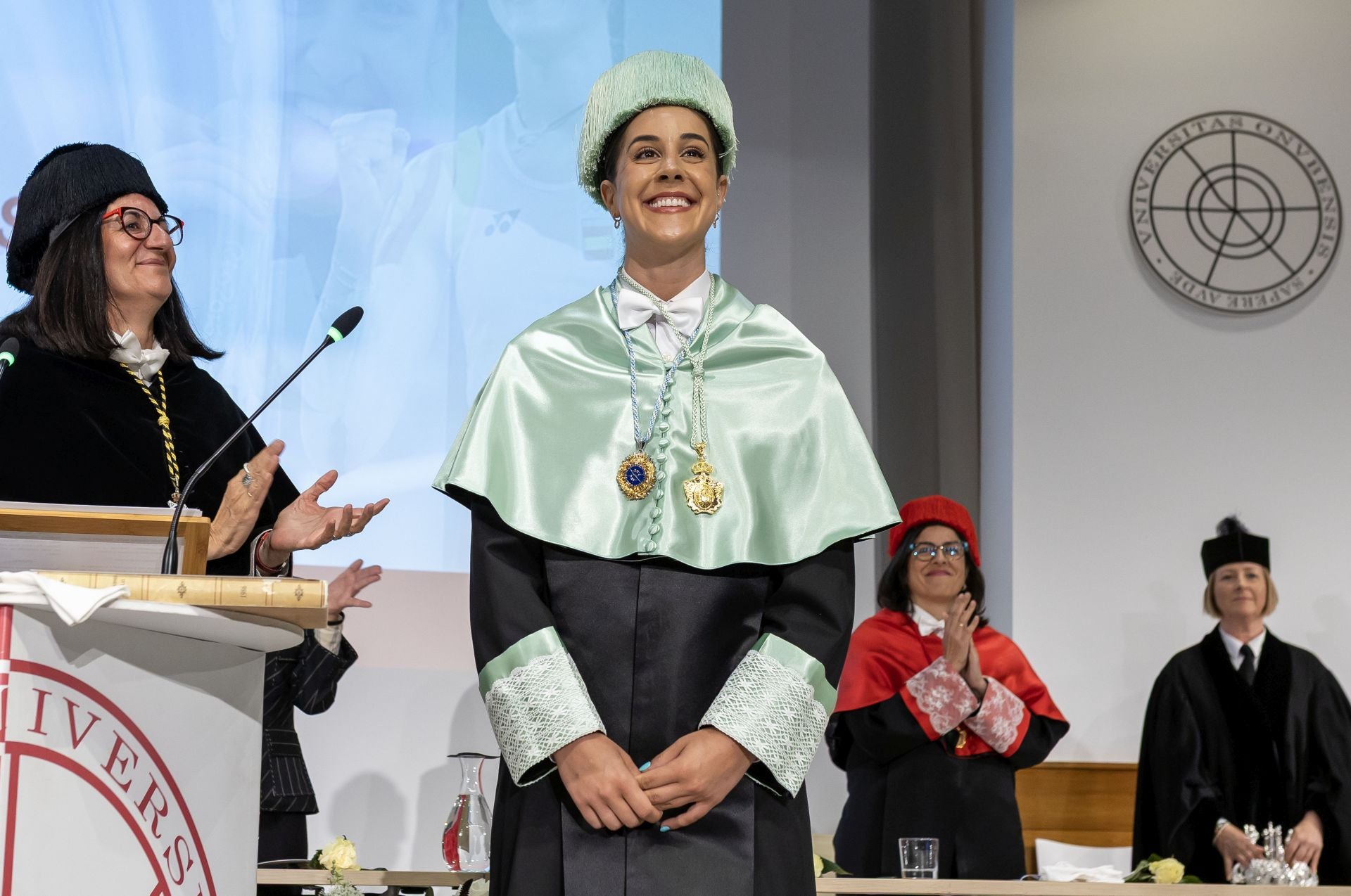 La investidura de Carolina Marín como Honoris Causa, en imágenes