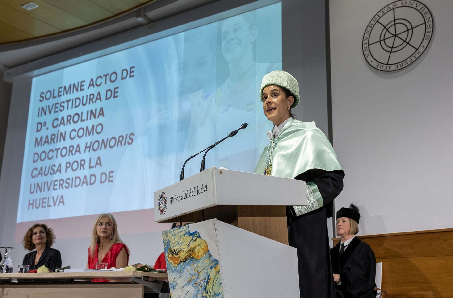 La investidura de Carolina Marín como Honoris Causa, en imágenes