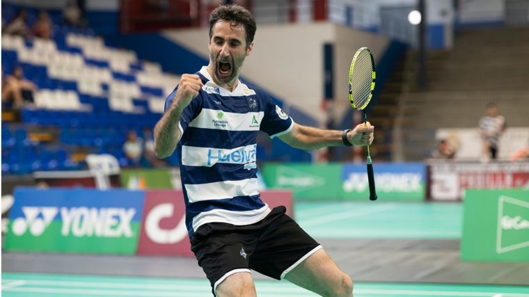 Pablo Abián, celebrando