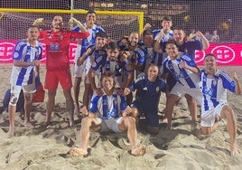 El Recreativo de Huelva se clasifica para la final a cuatro y va al asalto del liderato de la Liga regular de fútbol playa