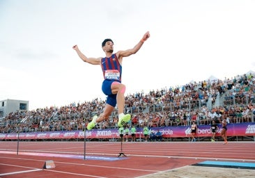 Héctor Santos, campeón de España de salto de longitud: «Es el día más feliz de mi vida»