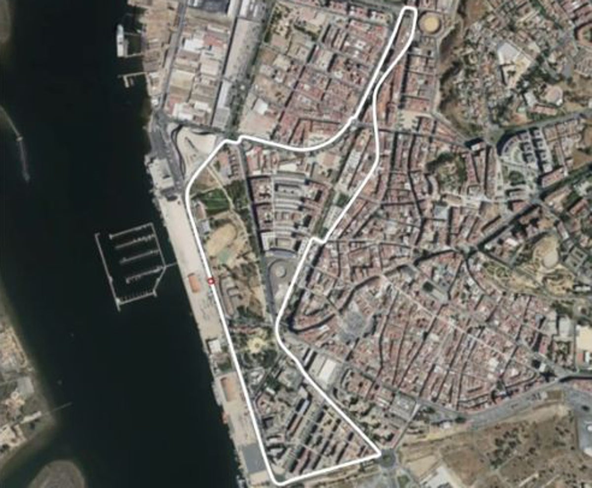Así sería el trazado de un circuito de Fórmula 1 por las calles de Huelva: «Sería extremadamente rápido»