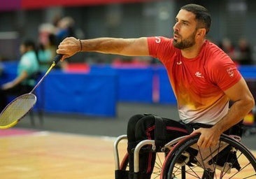El onubense Paco Motero, subcampeón de Europa de parabádminton