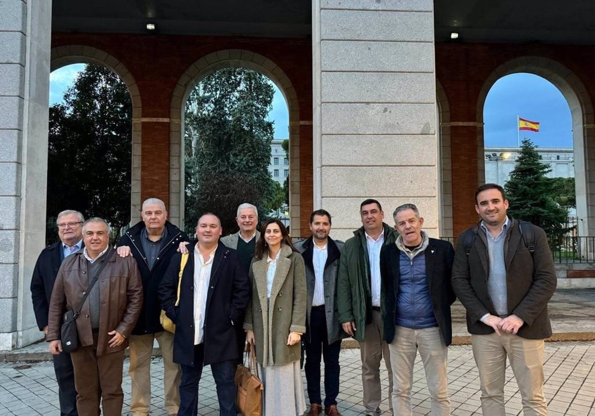 Representantes de asociaciones agrarias, en el Ministerio de Medio Ambiente