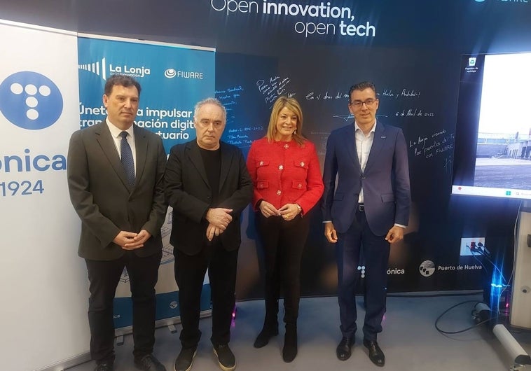 La visita esta mañana del prestigio chef al Puerto de Huelva