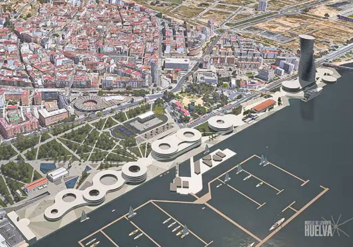 Proyecto de transformación planteado para el Muelle de Levante