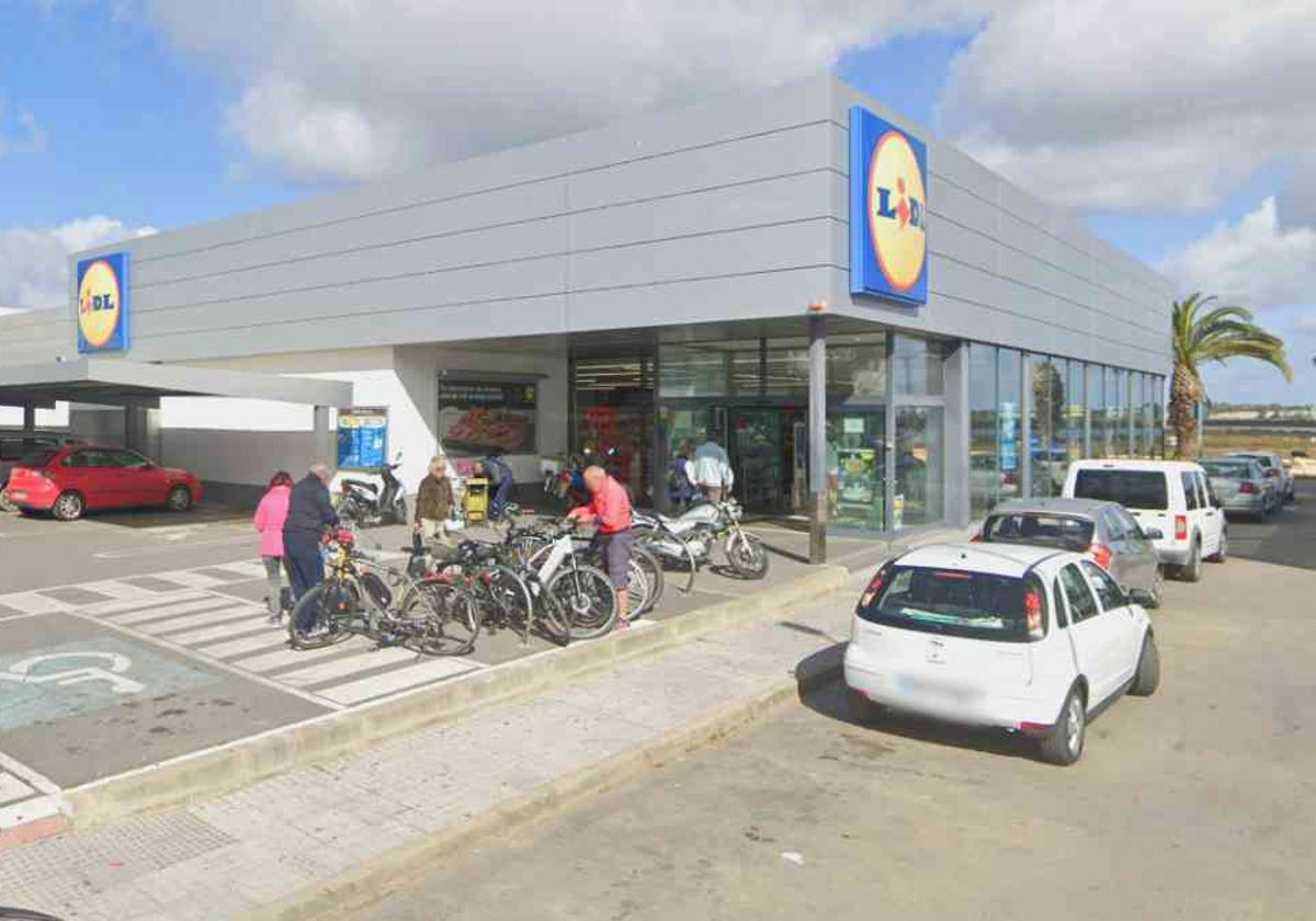 El supermercado de Lidl en Isla Cristina