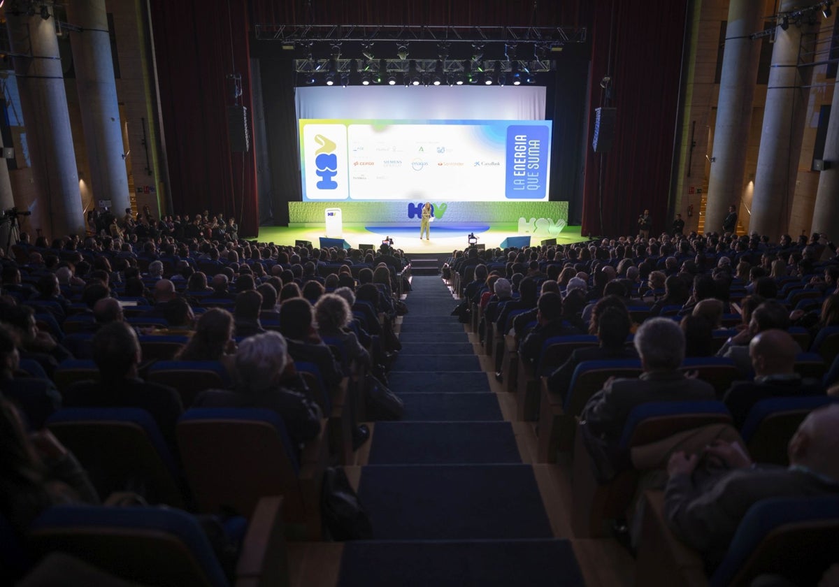 El auditorio de la Casa Colón, lleno en el I Congreso de Hidrógeno Verde