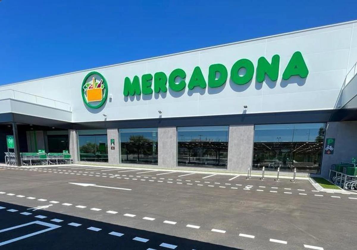 Entrada de un supermercado Mercadona