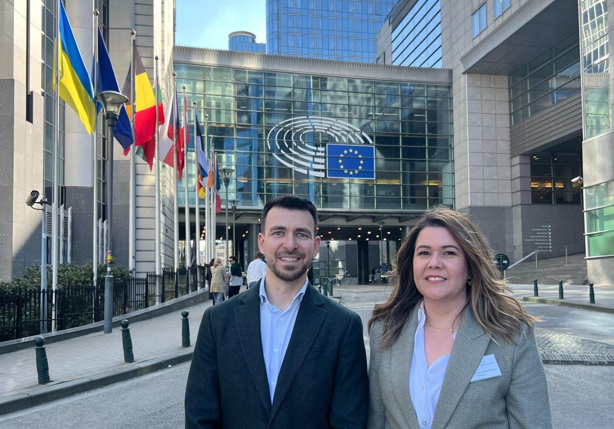 Rafael Ancio y Macarena Gómez, representantes de Matsa en Bruselas