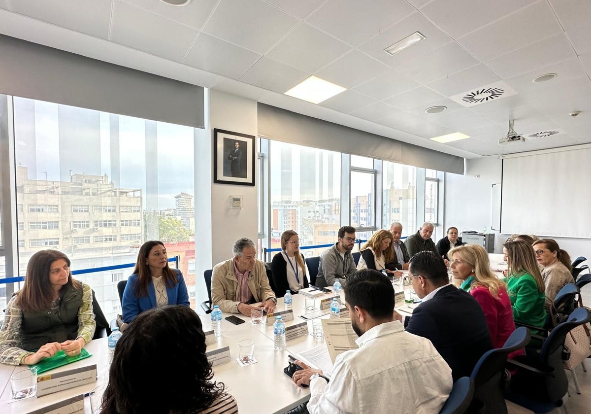 La reunión en la sede del SEPE con el Embajador de Honduras en España