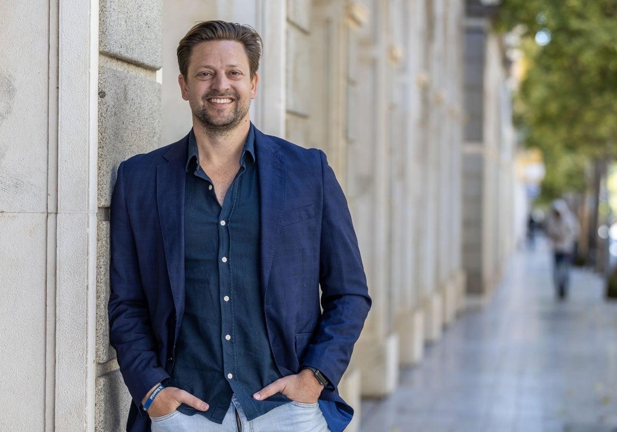 Eric Sánchez en la Gran Vía de Huelva capital