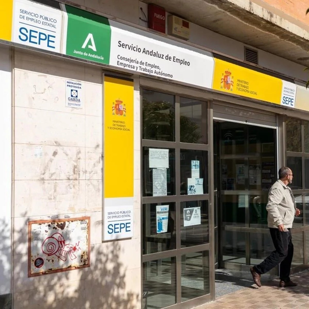 Imagen de una oficina del SEPE en Andalucía