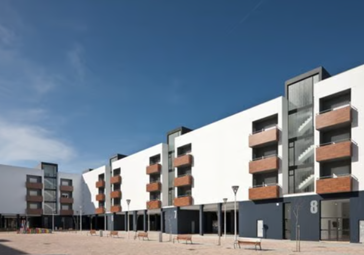 Imagen de unas VPO construidas en Punta Umbría