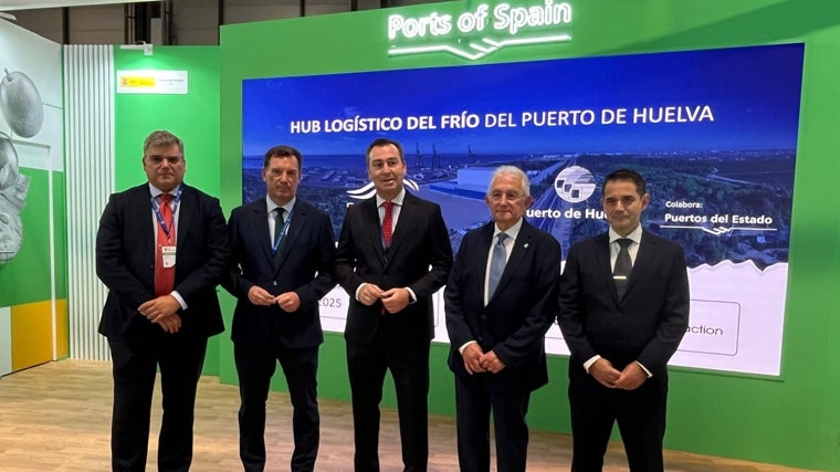 Representantes del Puerto de Huelva y de Friportsur