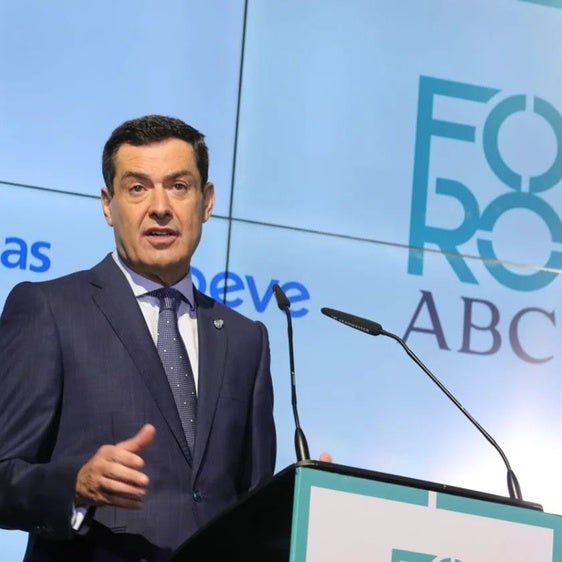 Juanma Moreno Bonilla, en el Foro ABC