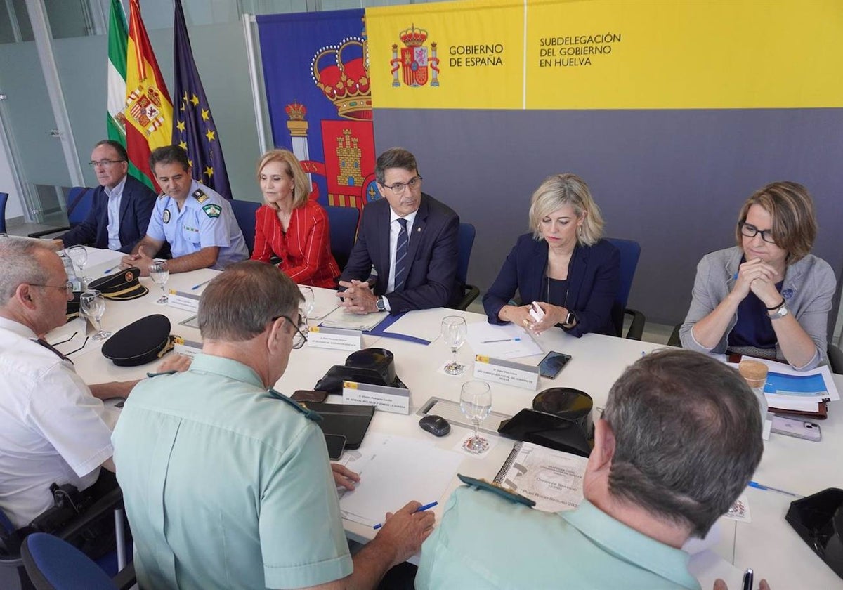 Reunión de autoridades para el dispositivo 'Rocío Seguro 2023'