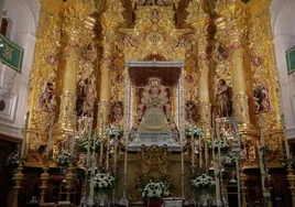 La Virgen del Rocío ya espera en su trono la llegada de la romería de 2024