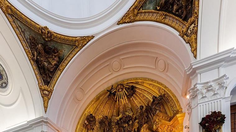 Las pechinas que sostienen la cúpula de la ermita del Rocío