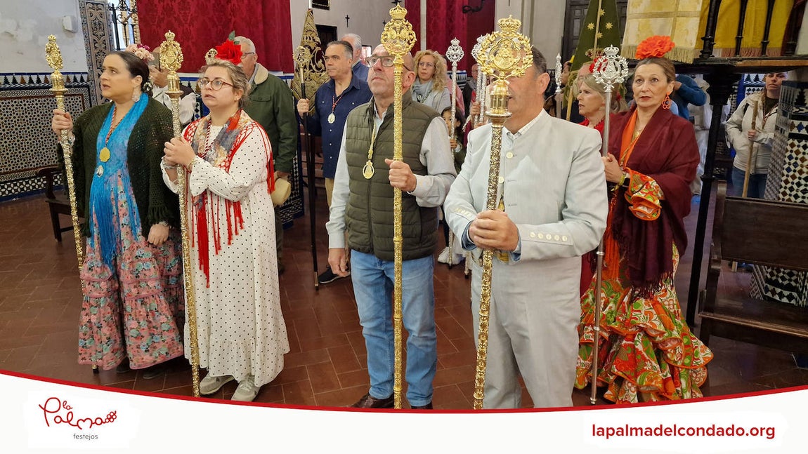 La salida de la hermandad del Rocío de La Palma, en imágenes