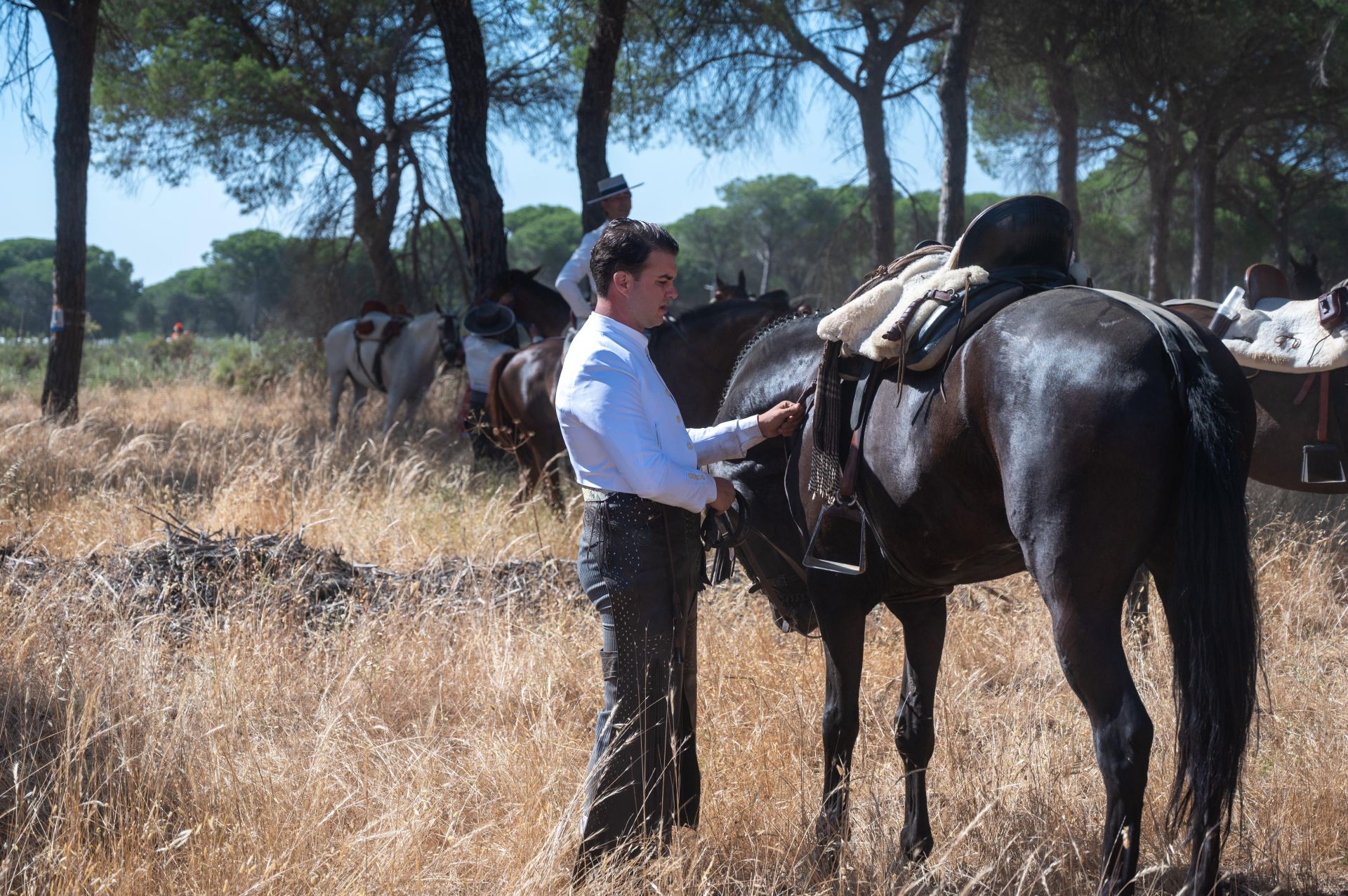 La Hermandad de Huelva camina ya por las arenas de Doñana
