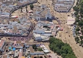Espectaculares imágenes aéreas de la presentación de las hermandades en El Rocío