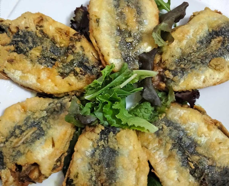 Las sardinas presentadas en el plato