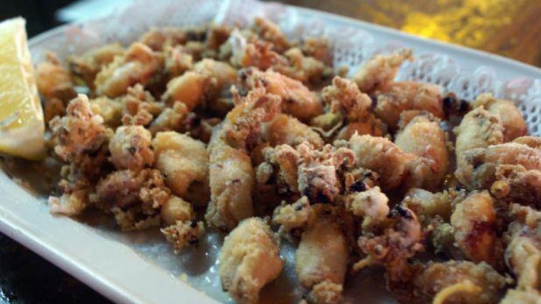 Imagen de un plato de puntillitas