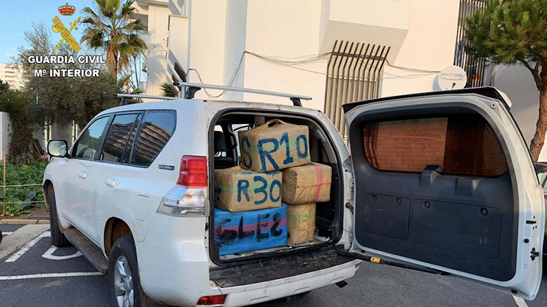 Frustran un alijo de hachís en Punta Umbría