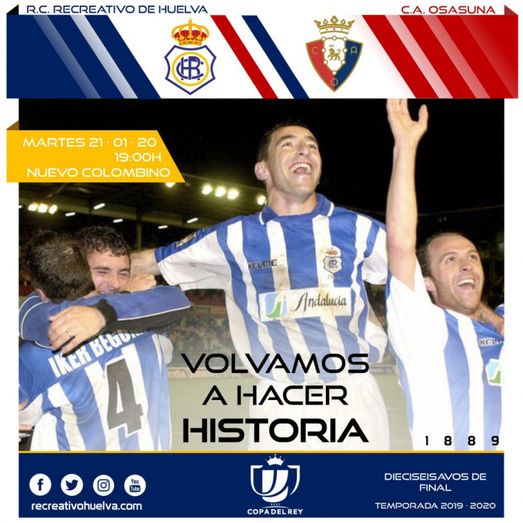 Los abonados tendrán que pagar 10 euros para el Recre-Osasuna de Copa del Rey