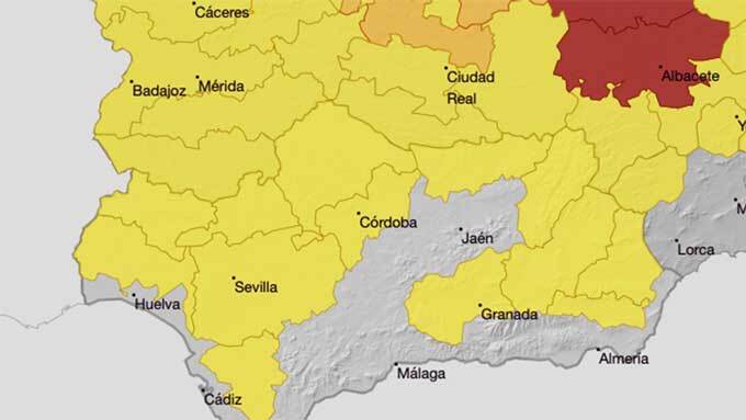 Aviso amarillo en toda la provincia salvo la Costa por bajas temperaturas