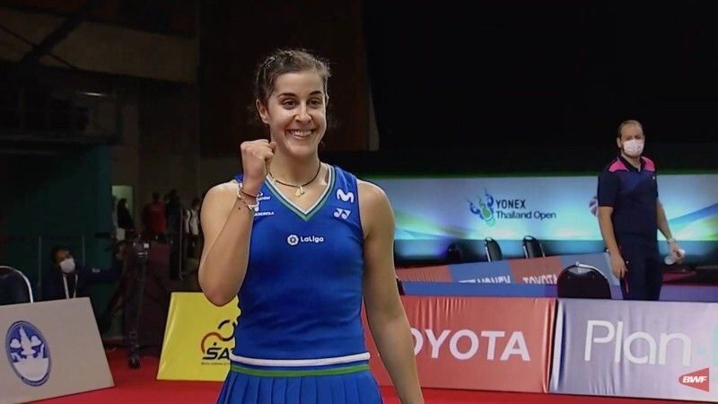 La rutina de seguir ganando en el debut de Carolina Marín en el Toyota Open de Tailandia