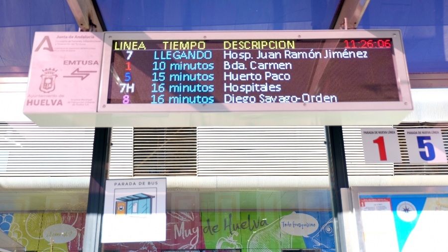 Los usuarios de Emtusa ya pueden saber cuánto van a tener que esperar al autobús