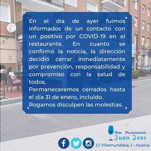 El runrún: ¿Sabes qué famoso bar de Huelva ha tenido que cerrar por Covid?