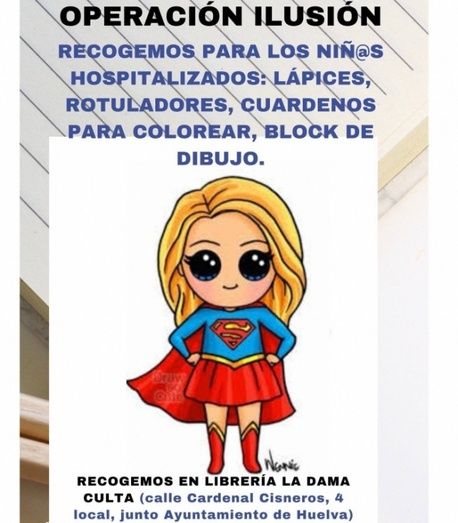 La 'Operación Ilusión', en marcha para reunir material escolar para los niños hospitalizados