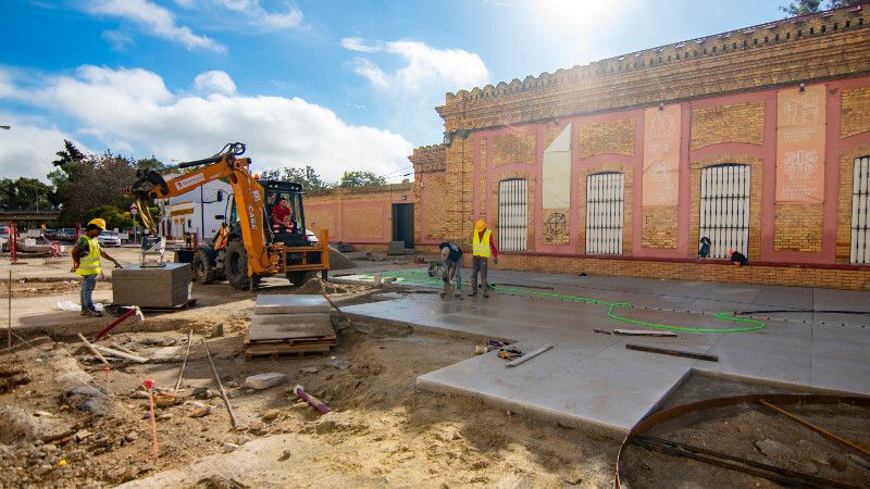 Las obras de peatonalización del entorno de la Escuela de Arte 'terminarán en febrero'