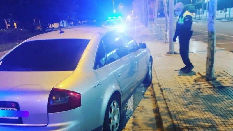 Persecución policial en Huelva para detener a un conductor ebrio que circulaba a gran velocidad