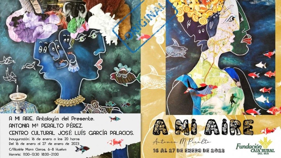 Antonia María Peralto muestra sus obras en la sala de la Fundación Caja Rural del Sur