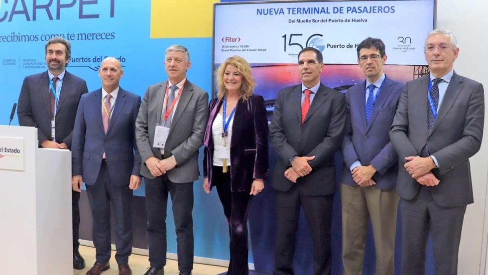 El Puerto muestra en Fitur la nueva terminal de pasajeros para captar usuarios de la línea Huelva-Canarias