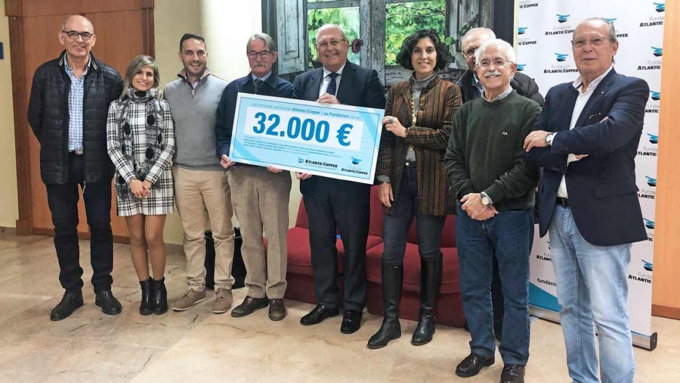 Ocho ONG onubenses se repartirán un cheque solidario de 32.000 euros de la Fundación Atlantic Copper